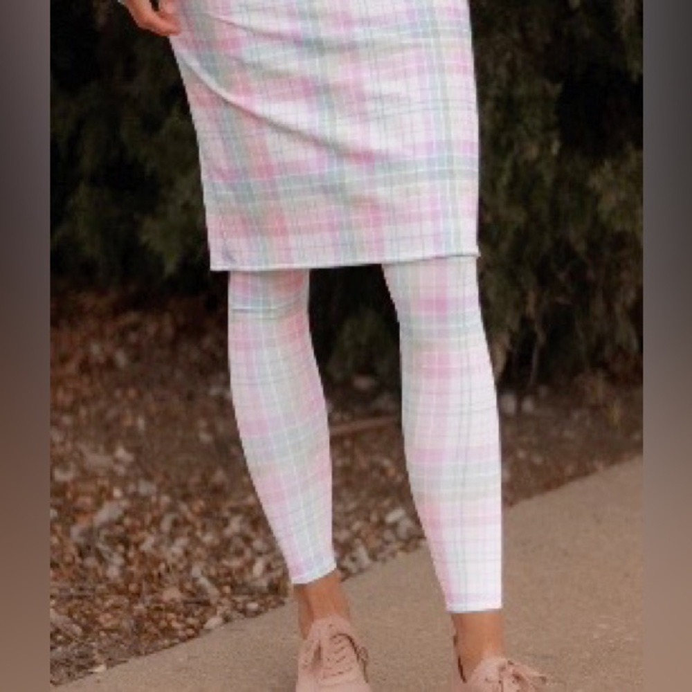 2XL Printed Athletic Skirt with Leggings (Sweet Lemon Thyme - SLT)